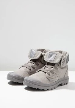 Palladium Vegan Pallabrousse Baggy - Lace-Up Ankle Boots - Titanium/High Rise -Stride Vibe Outlet Store 006a8078632b4d1aaac85a42c5549db5