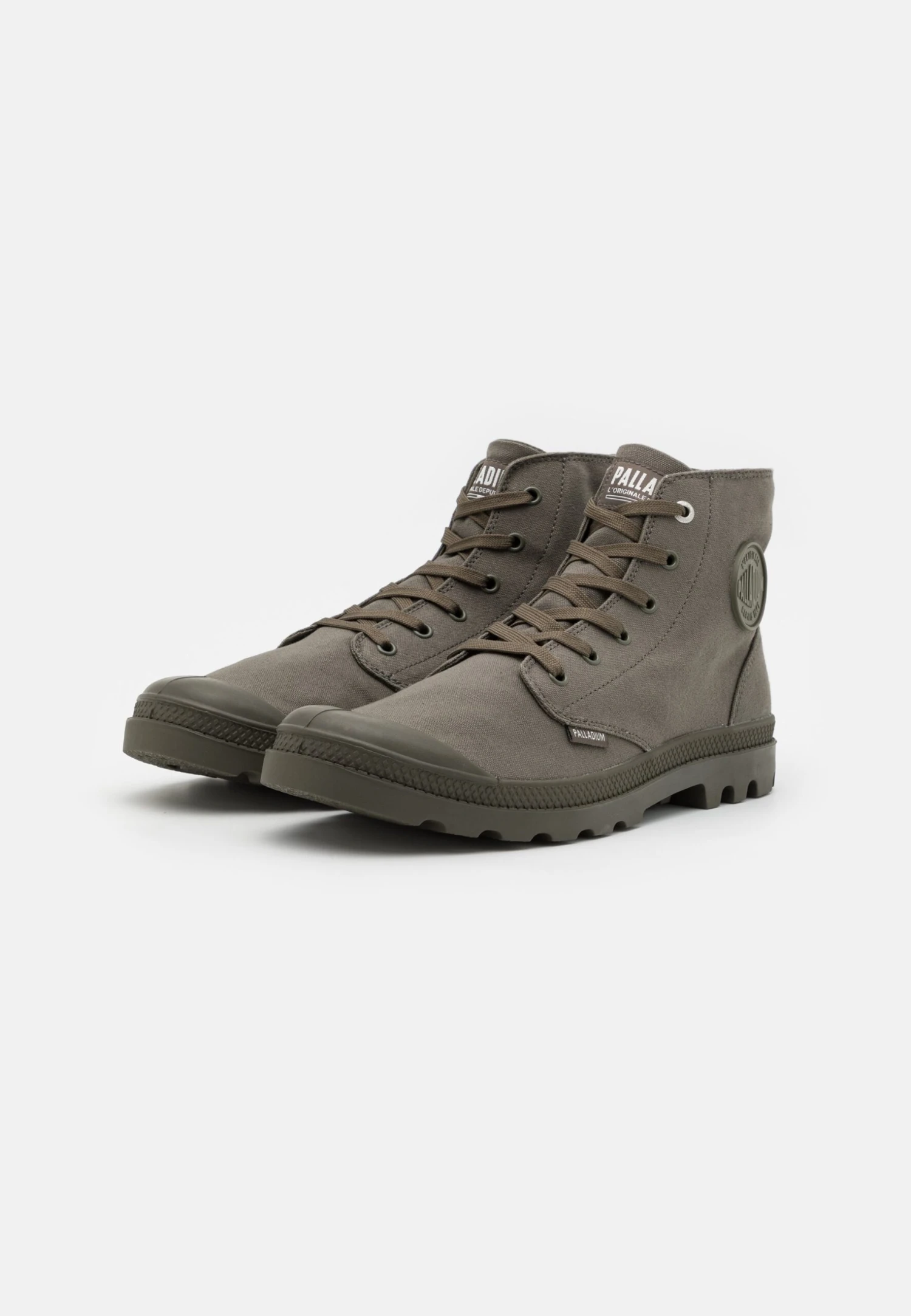 Palladium Mono Chrome Unisex - Lace-Up Ankle Boots - Olive Night 2 Palladium Mono Chrome Unisex - Lace-Up Ankle Boots - Olive Night - Image 2