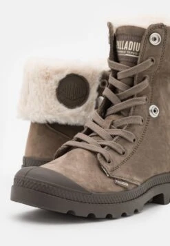 Palladium Baggy- Lace-Up Ankle Boots - Dark Grey -Stride Vibe Outlet Store 2083f16f588f4d16a89ec53aab1a2508