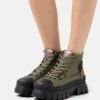 Palladium Revolt Hi- Lace-Up Ankle Boots - Olive Night