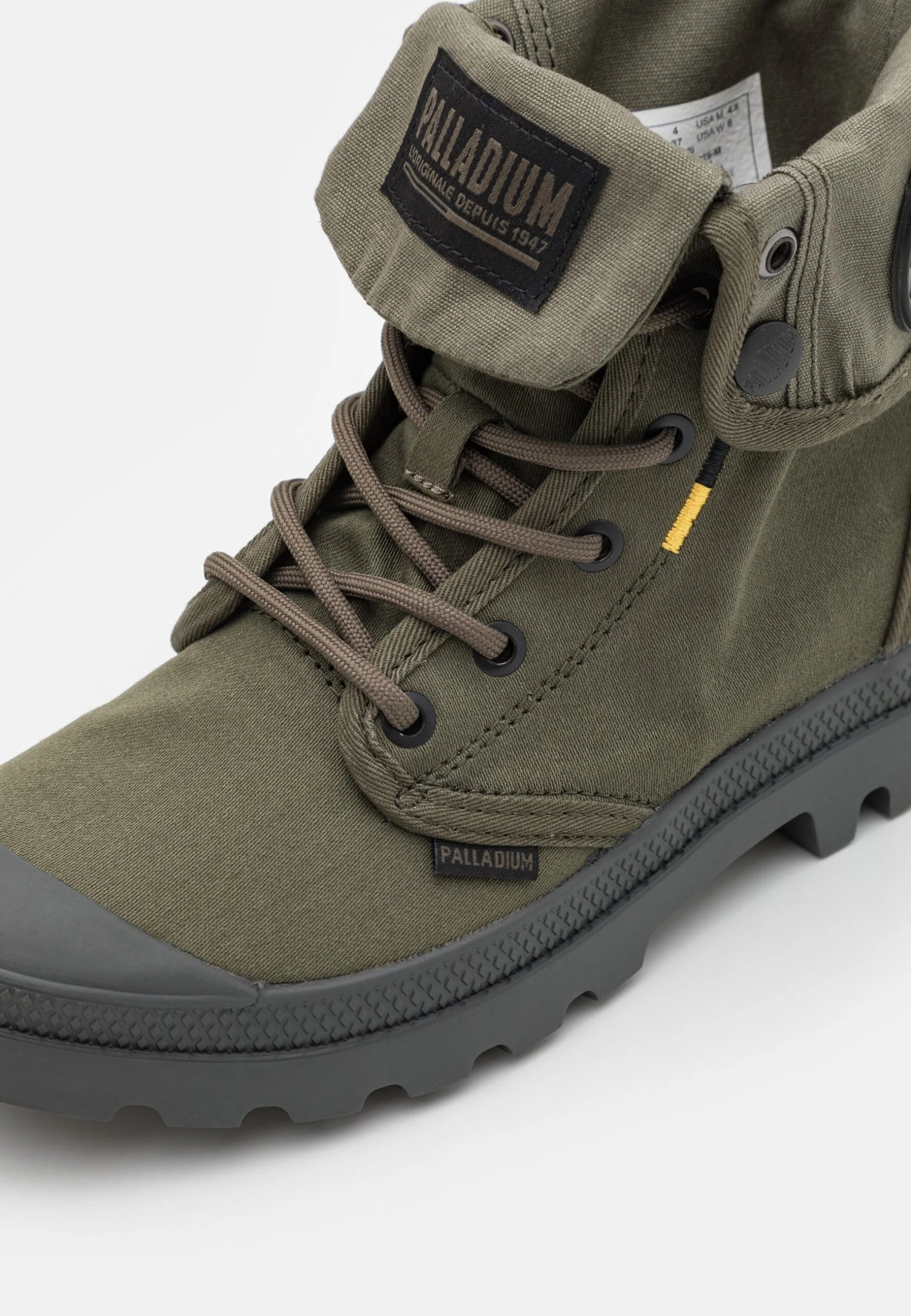 Palladium Pampa Baggy Supply Unisex - Lace-Up Ankle Boots - Olive Night 6 Palladium Pampa Baggy Supply Unisex - Lace-Up Ankle Boots - Olive Night - Image 6