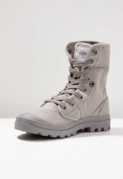 Palladium Vegan Pallabrousse Baggy - Lace-Up Ankle Boots - Titanium/High Rise -Stride Vibe Outlet Store 625e2fe14b3946c18c756d2644a9b850
