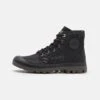 Palladium Pampa Hi Wax Unisex - Lace-Up Ankle Boots - Black