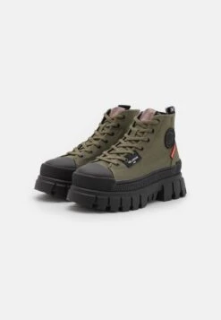 Palladium Revolt Hi- Lace-Up Ankle Boots - Olive Night -Stride Vibe Outlet Store a348e8f7c43a4b3a961ead4bffa5a8b4