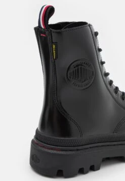 Palladium Pallatrooper Unisex - Lace-Up Ankle Boots - Black -Stride Vibe Outlet Store b6a1d14c2b8c4932a297e819c2551185