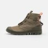Palladium Pampa Travel Lite Unisex - Lace-Up Ankle Boots - Dusky Green