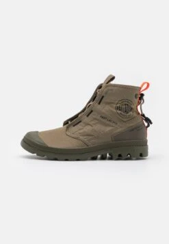 Palladium Pampa Travel Lite Unisex - Lace-Up Ankle Boots - Dusky Green