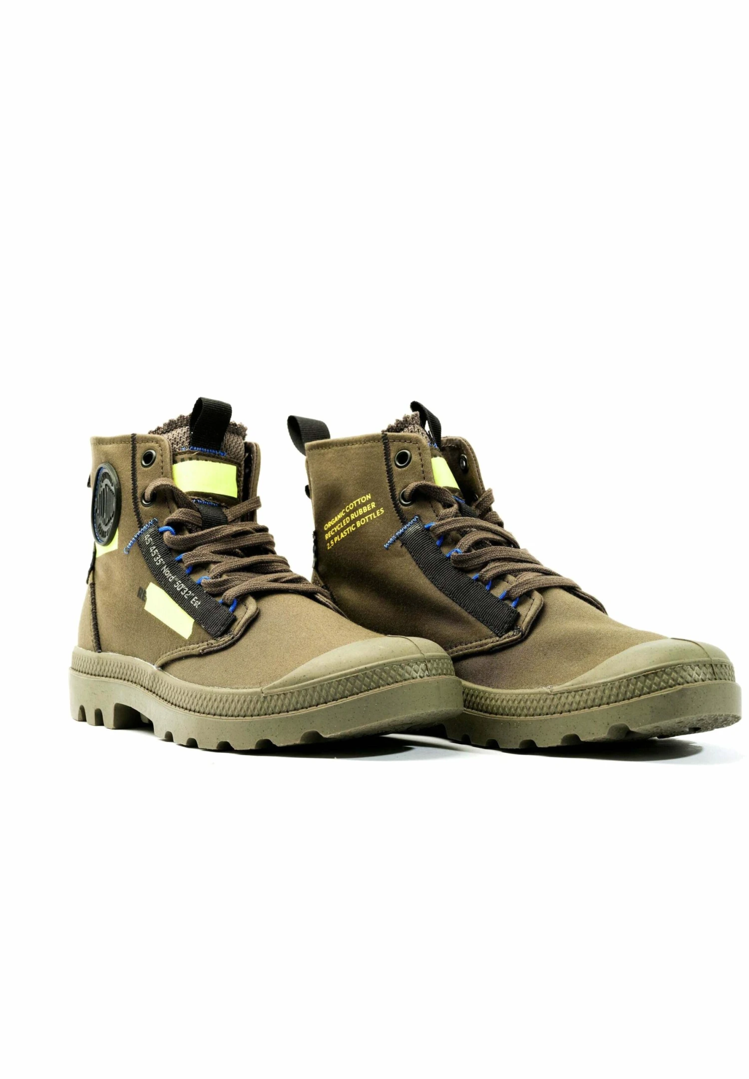 Palladium Pampa Hi Re-Craft Unisex - Lace-Up Ankle Boots - Olive Night 2 Palladium Pampa Hi Re-Craft Unisex - Lace-Up Ankle Boots - Olive Night - Image 2
