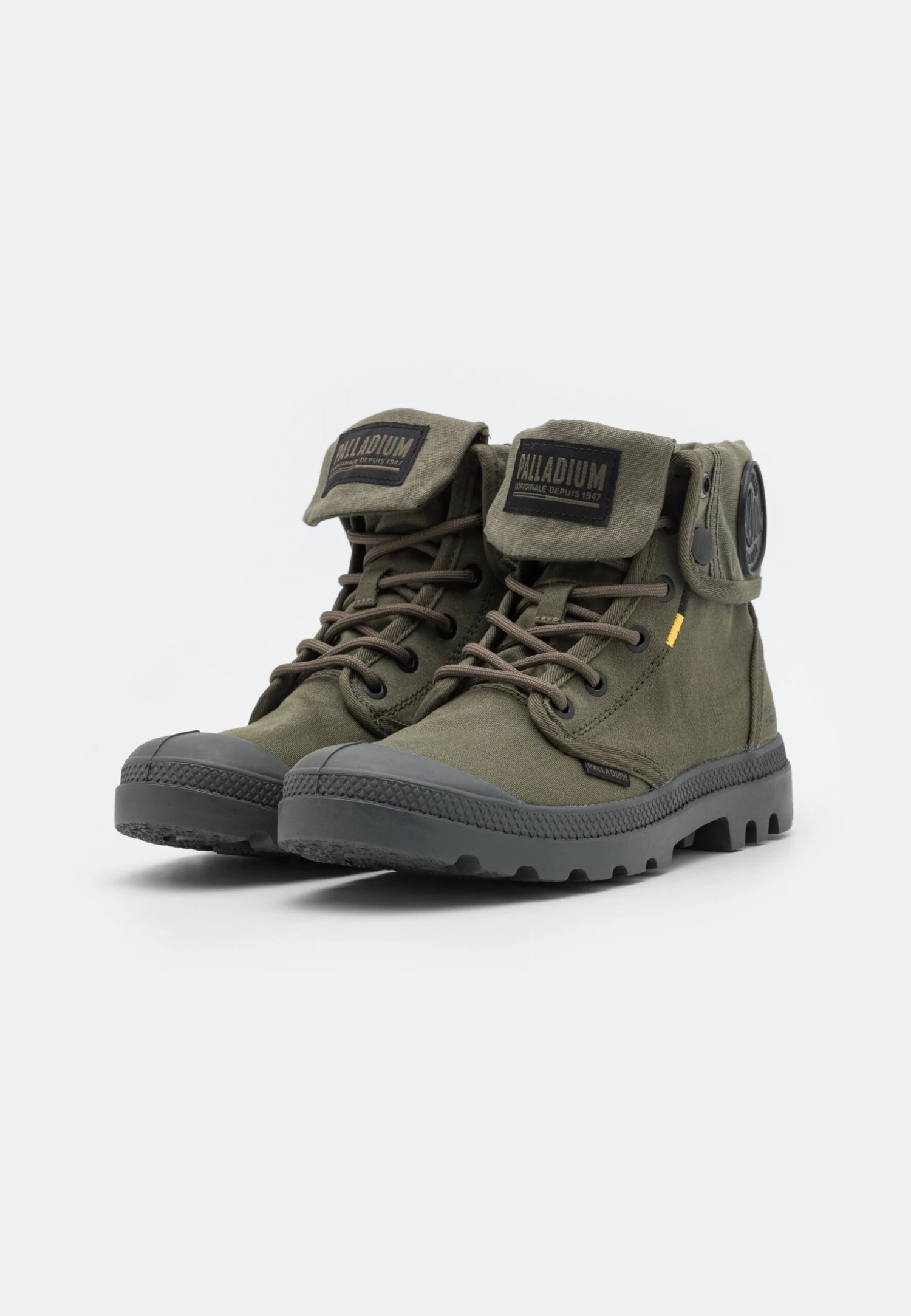Palladium Pampa Baggy Supply Unisex - Lace-Up Ankle Boots - Olive Night 2 Palladium Pampa Baggy Supply Unisex - Lace-Up Ankle Boots - Olive Night - Image 2