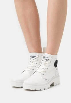 Palladium Vegan Pallabase- Ankle Boots - Star White