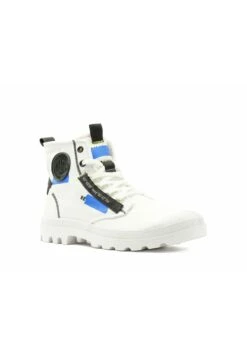 Palladium Pampa Hi Re-Craft Unisex - Lace-Up Ankle Boots - Star White/Blue -Stride Vibe Outlet Store ebe9b23221494f50ae58dff8debbd583