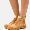 Palladium Pampa Hi Zip- Lace-Up Ankle Boots - Amber Gold