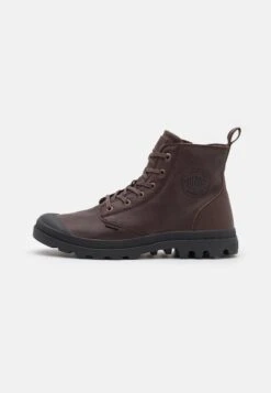 Palladium Pampa- Lace-Up Ankle Boots - Bison