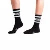 SX7381-008 | MID HEIGHT STR SOCKS | BLACK