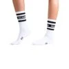 SX7381-100 | MID HEIGHT STR SOCKS | WHITE